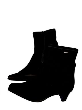 Women’s HOGL GoreTex ZipUp Cloth Ankle Booties W/ Squared Toe Size 5EU/7.5US